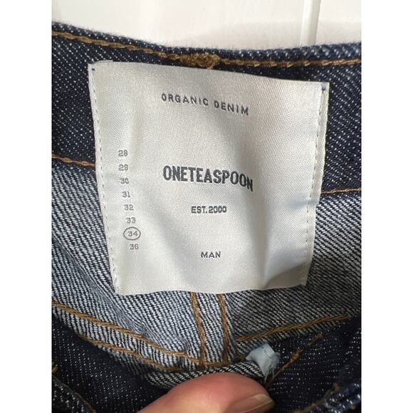 One Teaspoon Men's Organic Raw Bandit Jean Dark Wash Size 34 NWT - Picture 8 of 10